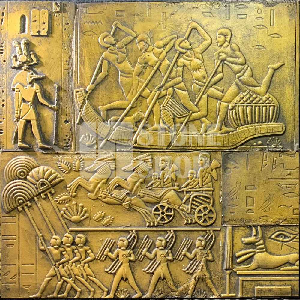 Decorative Resin Tile Egyptian Gold