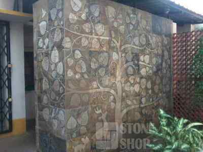 Peepal tree slatestone mural
