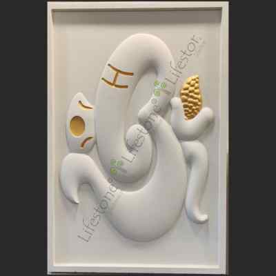 3d Om Ganesha pooja room 900 x 600 mm