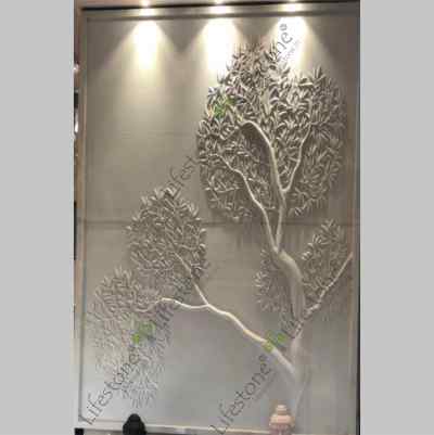 Stone Mural Mint Tree 3d 8 ft x 4 ft