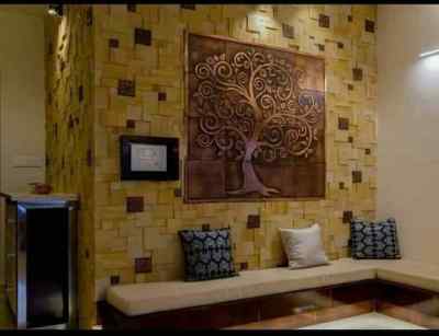 Copper metal Tree Mural 4 ft x 4 ft